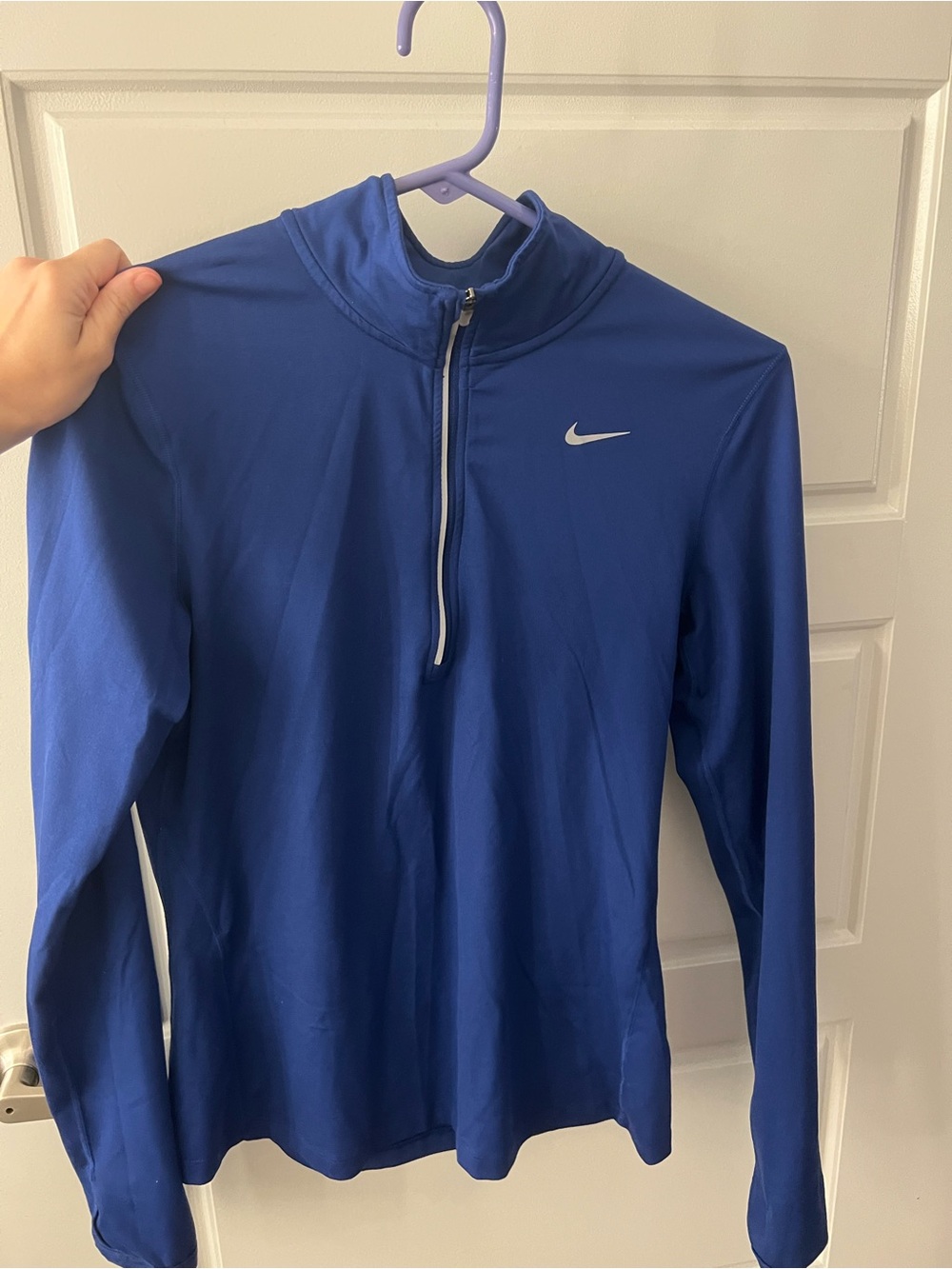 Nike Royal Blue Half-Zip Performance Pullover